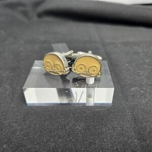 Marc By Marc Jacobs Cufflinks Cartoon Character Mr Marc Oxidized Whimsy Unique